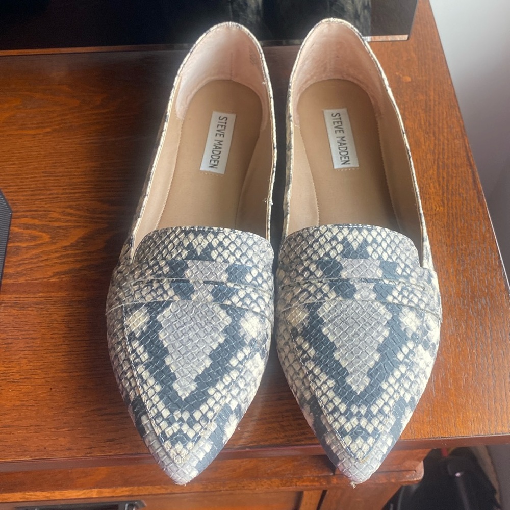 Steve Madden Women’s Zilo Natural Snake size 10